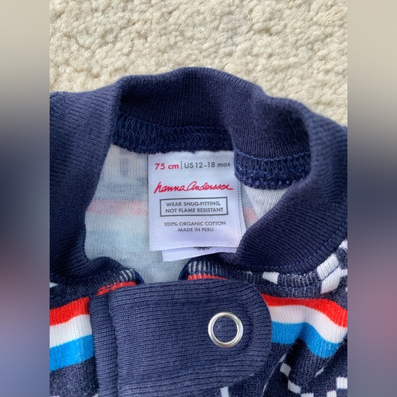 Hanna Andersson Size 75, 12-18 Months, Apres Ski Organic Sleeper Pajamas - Picture 3 of 6